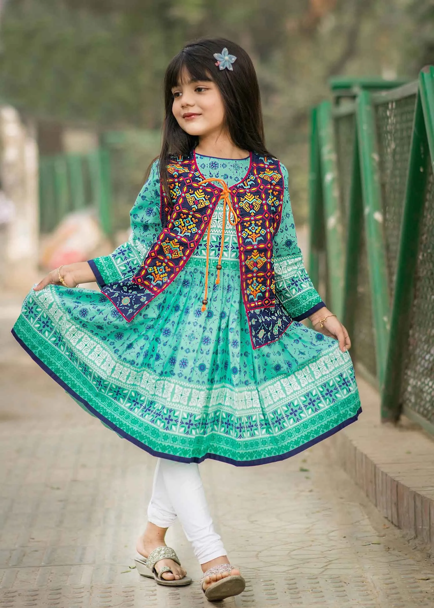 Aheli Baby Kurti Ambor Weaving Dreams